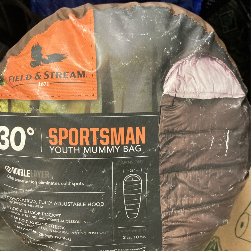 Field & Stream Youth Mummy Bag *Sportsman* 30 Degree | 26X66